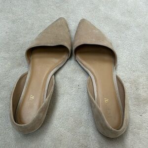 J crew tan suede flats 9